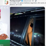 Car broken into, glass shattered, bag stolen - APC national youth leader's car burgled in Abuja