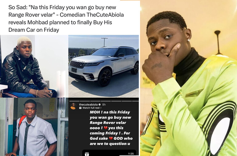 Comedian TheCuteAbiola Reveals Mohbad’s Plans of Finally Purchasing His Dream Luxury Car This Friday