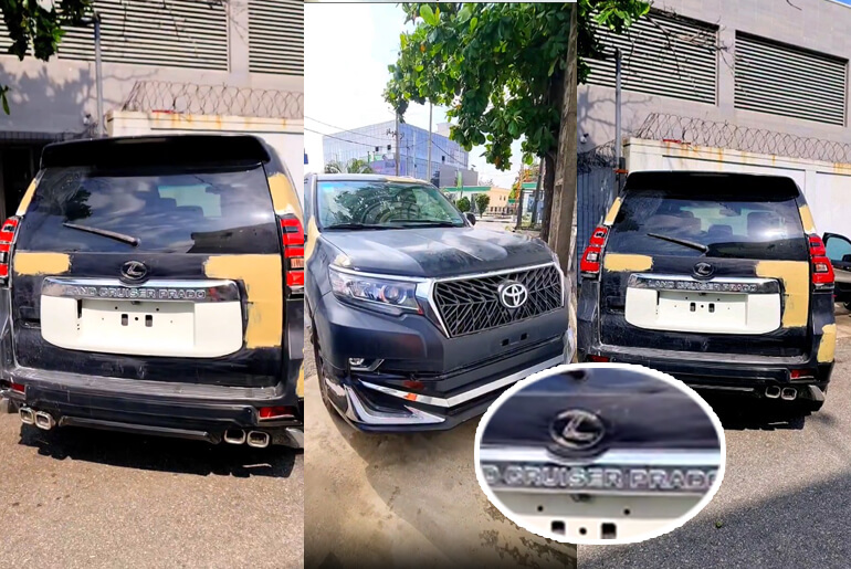 Confusion As Land Cruiser Prado Carries Lexus Logo & Car Documents