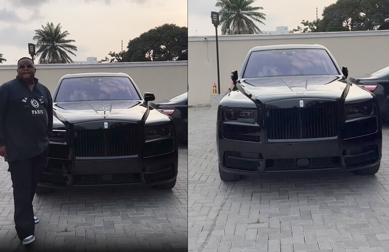 Cubana Chiefpriest Shows off His Rolls-Royce Cullinan As He Brings it to a Wedding Ceremony