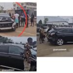 The Moment A Lexus SUV Was Badly Damaged in Lagos Island