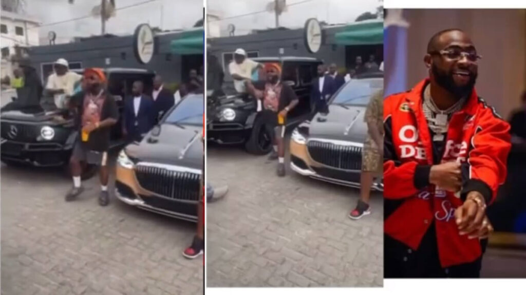 Davido Spotted Shooting New Music Video in Lagos With His Over N400 Million Limited Edition Maybach