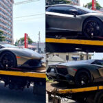 “Dem Just Dey Carry Lamba Lamborghini Up & Down” N400 million Lamborghini Aventador Was Spotted En Route to the Owner