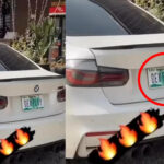 Dey play plate number spotted on BMW M3 in Abuja