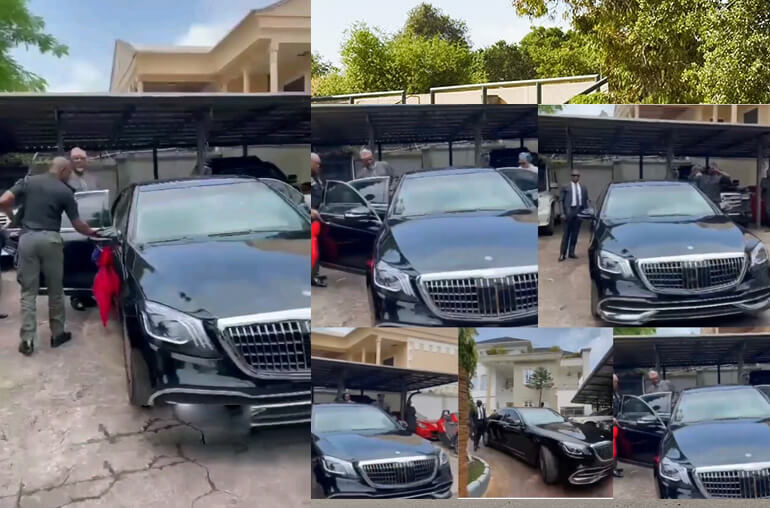 Dino Melaye show of his 2019 Mercedes-Benz Maybach S650