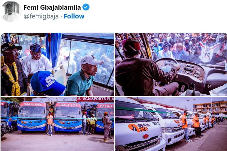 Femi Gbajabiamila Launches 2nd edition of GbajaRide in Surulere To Ease Residents, Students Movements