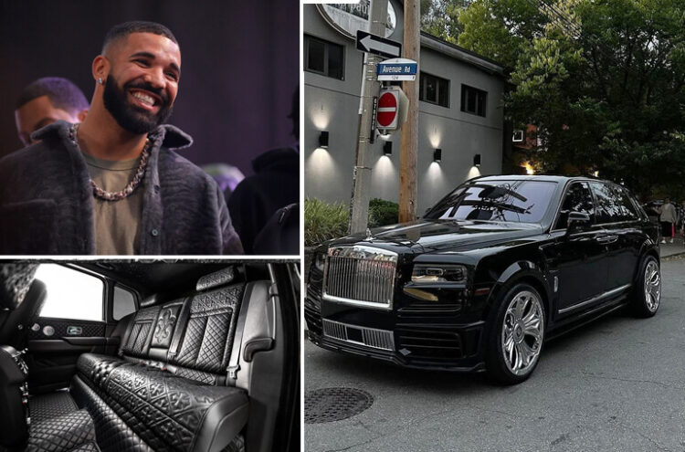 Drake collaborated with Chrome Hearts to create a one-of-a-kind Rolls-Royce Cullinan