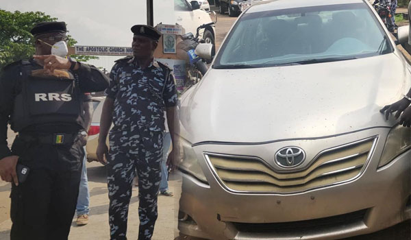 Drama As Lagos Police RRS Intercepts Car Stolen In Abuja By Owner’s Driver