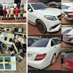 EFCC Arrests 21 Yahoo Boys, Recover 32 Phones, 2 Laptops, iPad, 5 Luxury Cars