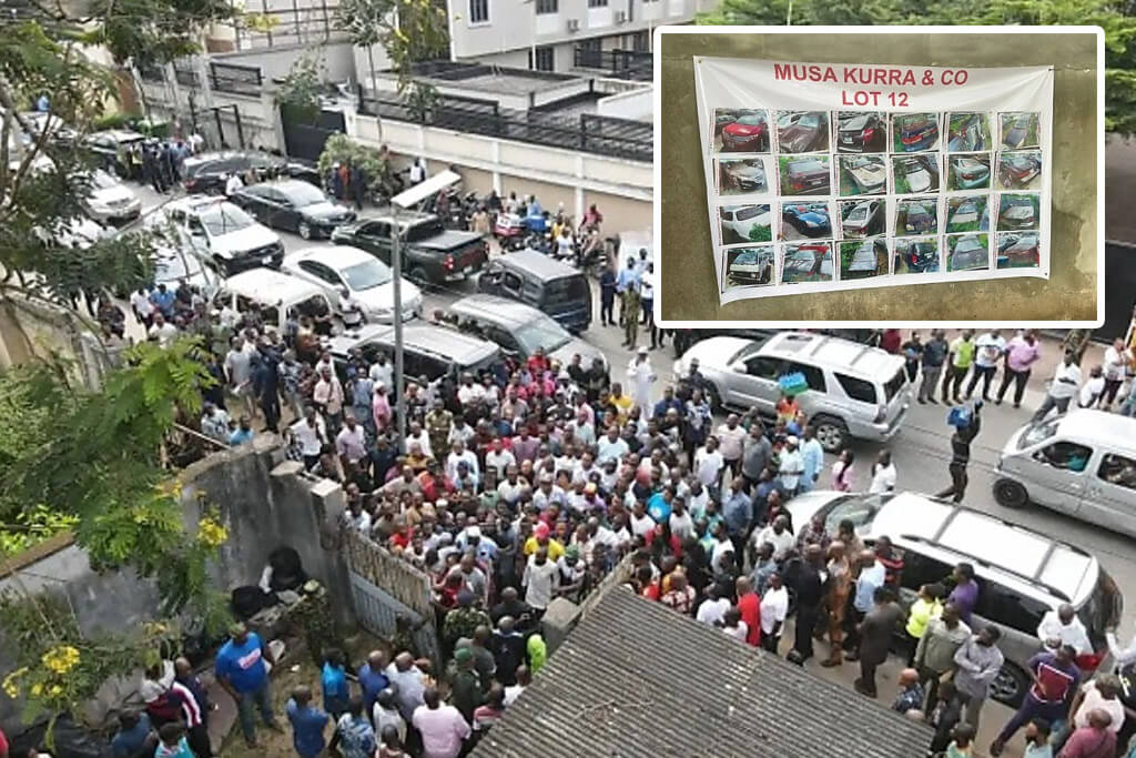 EFCC Conducts Public Auction of Forfeited Cars At Four Locations In Lagos, Over 400 cars, G-Wagon, GLK, BMW X6, Porsche, Land Cruiser and others