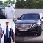 Earlier today in Dubai, the President of Nigeria, Bola Tinubu pulled up in a w222 Mercedes Benz S-Class to meet UAE leaders