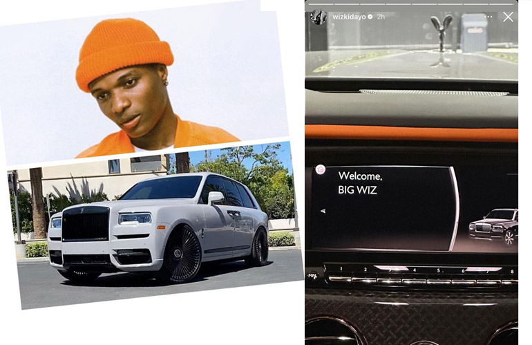 How Wizkid slightly bought 2021 Roll Royce Cullinan worth N450 million