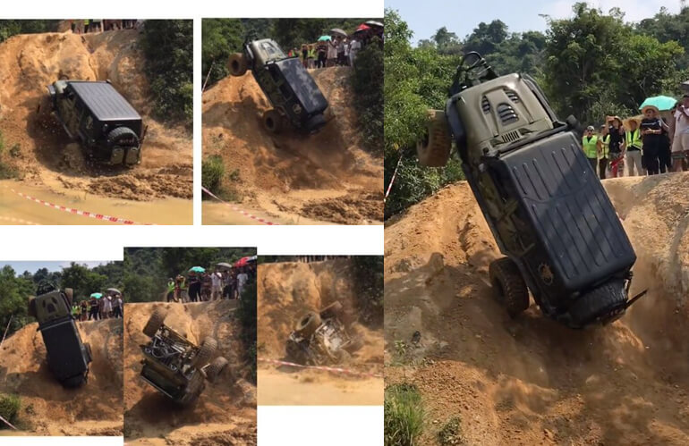 “Even Off-Road Vehicles Have Their Limits” - The Moment A Jeep Wrangler Sommersaulted While Driving