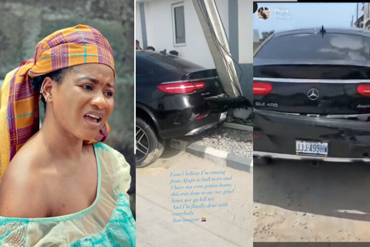 Ex BBN Winner Phyna bursts into tears as a friend crashes her new Benz GLE