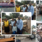 Family Of 5 Escapes Without A Scratch After Trailer Crushes Car In Jos