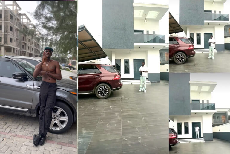 Fans Celebrate As Nigerian Rapper Jaido P Buys New SUV Worth N70 Million & Mansion Worth N400 Million