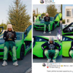 Fans React As Upcoming Nigerian Singer Berry Tiga Acquires BMW Supercar Worth Millions