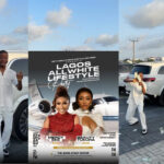 Fans React as Ola of Lagos Shows Off All-White Luxury Cars Worth Millions in New Ad