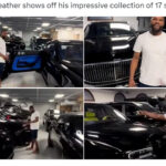 Floyd Mayweather shows off his impressive collection of 17 supercars worth billions