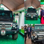 Gov Soludo Rides In Armoured Innoson IVM G80 SUV As He Gets Sworn In As The Governor Of Anambra State