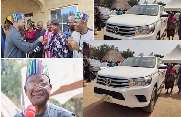 Gov. Ortom Gifts Hilux Van Driver Who Helped Him Become A Bus Conductor