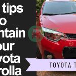 Ten tips to maintain your Toyota Corolla