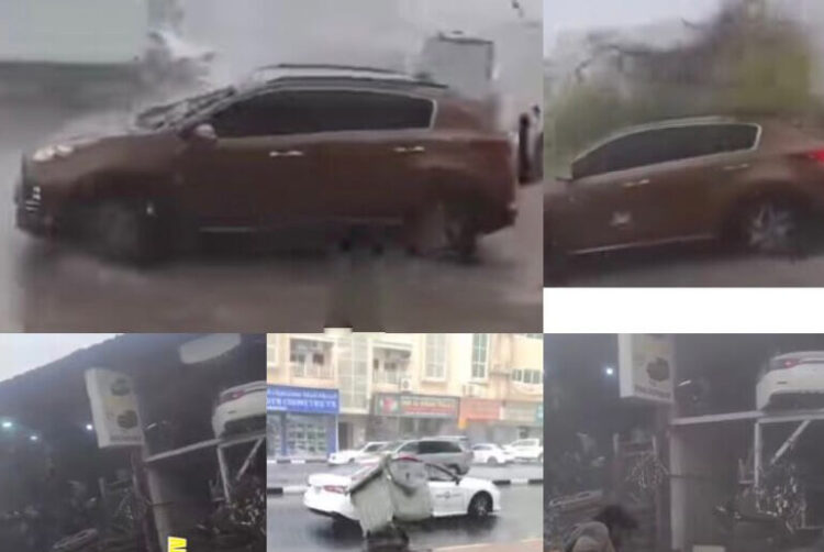 Heavy Storm in Dubai Destroys Cars, Pulls Homes & Shops