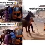 The Moment A Horse Was Spotted Entering A Keke Napep