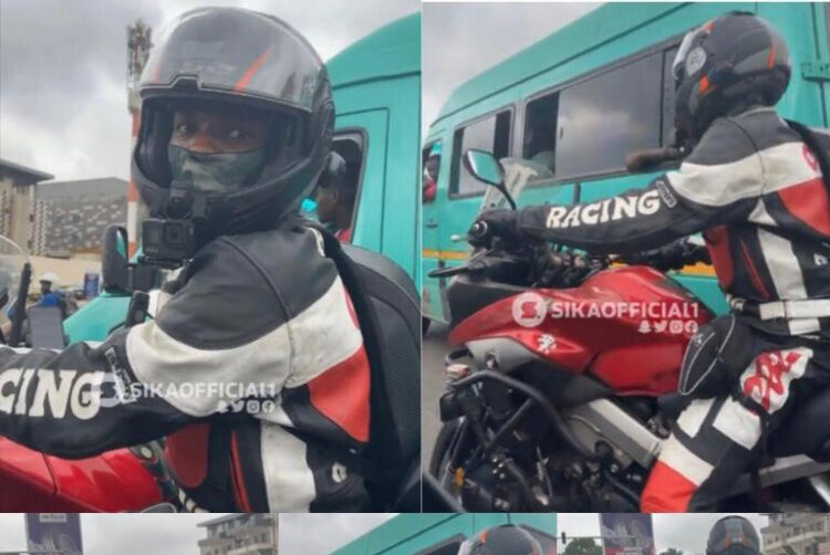 How Man & Woman Who Drove From Nigeria to Ghana in a Bike, Arrives 24 Hours Later