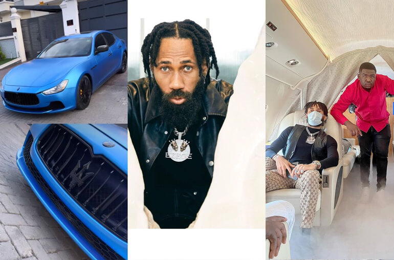 Billionaire Nigerian Rapper, Phyno Celebrates His Manager with Maserati Worth N40 Million