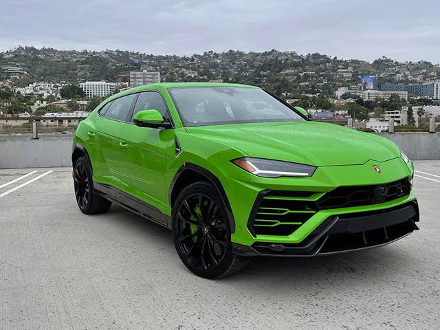 The Bright Green 2021 Lamborghini Urus SUV