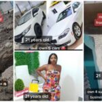 No Rich Family, No Help From Man: 21 Years Old Lady Shows Off Her 5 Cars, House & Businesses