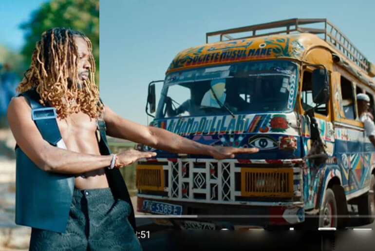 Asake Used only one Bus 'Car Rapide Senegal' for the entire Yoga MUSIC Video