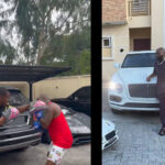 Davido Silently Bought New Bentley Bentayga Or He Repainted His Old White Bentley To All Black