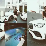 Rapper Blaqbonez splashes over N350 Million on His Dream Mansion with a customized Swimming Pool and a New SUV Benz