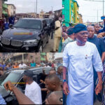 Lagos Gov. Sanwo-Olu Drove Himself To Cast Vote In His ₦60m BMW X5 Protection VR6