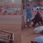 An image of a Lamborghini Aventador in Kebbi State.