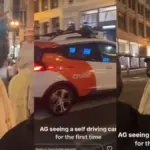 AG baby left bamboozled and in awe, as he witnessed a self driving car for the first time