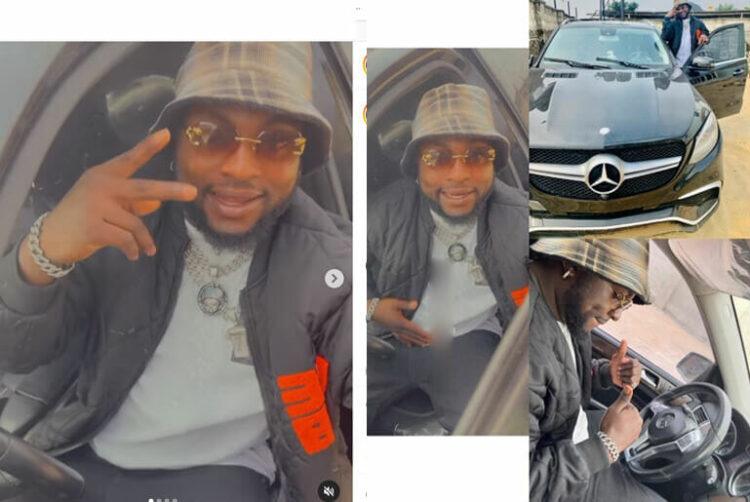 Low Budget Davido “Twin OBO” buys a Mercedes Benz GLE SUV