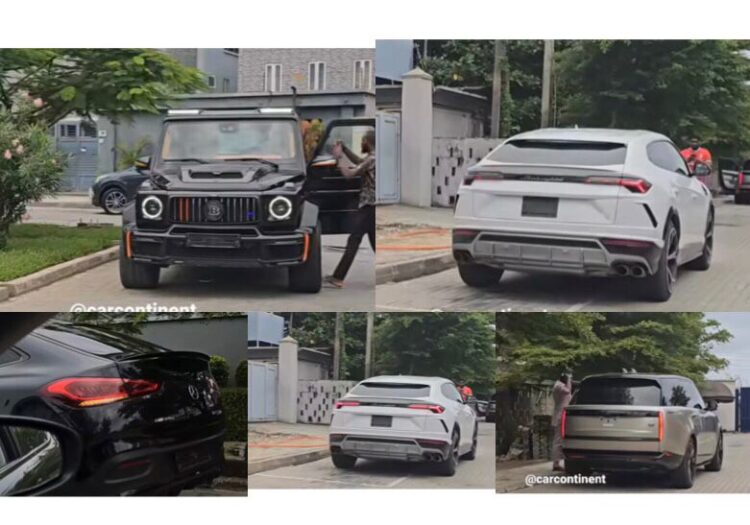 Reaction As Cars Worth Over N1 Billion Spotted in Streets of Lagos, G-Wagon Brabus, Lamborghini Urus, others