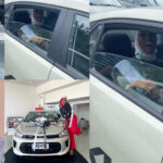 Current MBGN Dines With Food Influencer, Opeyemi Famakin As Fans Gather To Get Pictures Of Her In Her Official KIA Car