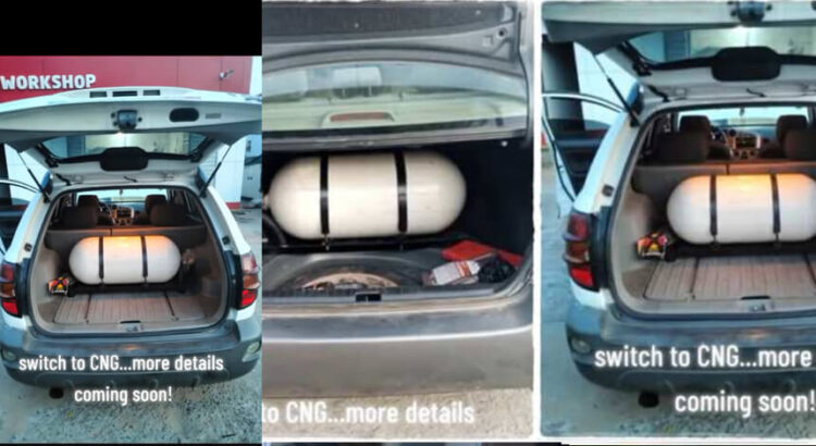 Man Converts Fuel Cars To Gas, Puts Gas Cylinder Inside Vehicle Boot