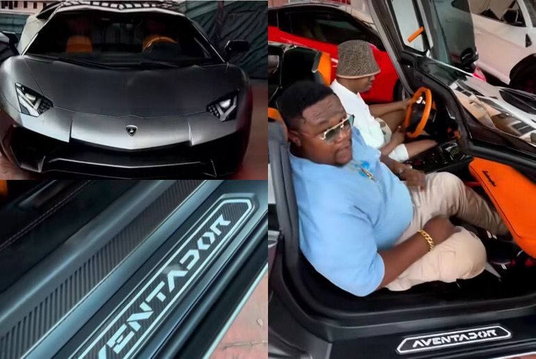 “Na Poor Man Dey Shout Vanity Upon Vanity”: Man Like Chico Shows Off Brand New Millions of Naira Worth Lamborghini Aventador