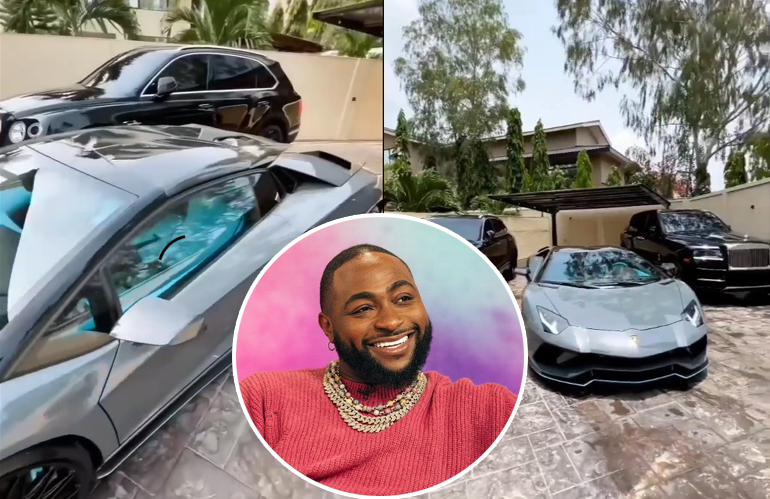 Man Shows Off Three Luxury Cars Worth Billions in Davido’s Garage