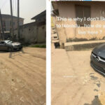 Man says after having trouble getting his Benz through the bad road