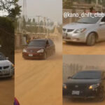 Moment Shows Car Owners In Kano Having Fun During A Car Drift Event