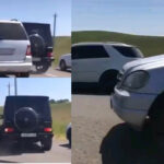 Moment a Motorist Struggles Road With A Mercedes G-Wagon Owner