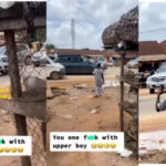 Moment a motorist escaped from being extorted by men of the Nigerian Police