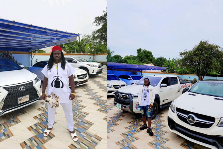 Most Expensive Cars owned by Anambra celebrity native doctor, Chukwudozie Nwangwu, popularly known as 'Akwa Okuko'