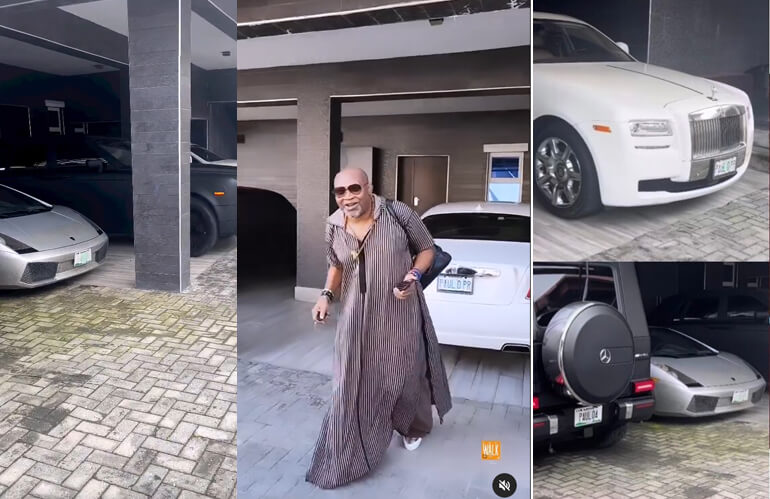 Music Mogul, Pauloo Shows Off Multi-Billion Naira Car Garage In Video